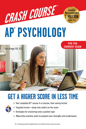 Ap Psychology Crash Course, Book + Online: Get A Higher Score In Less Time (Advanced Placement (Ap) Crash Course),Used