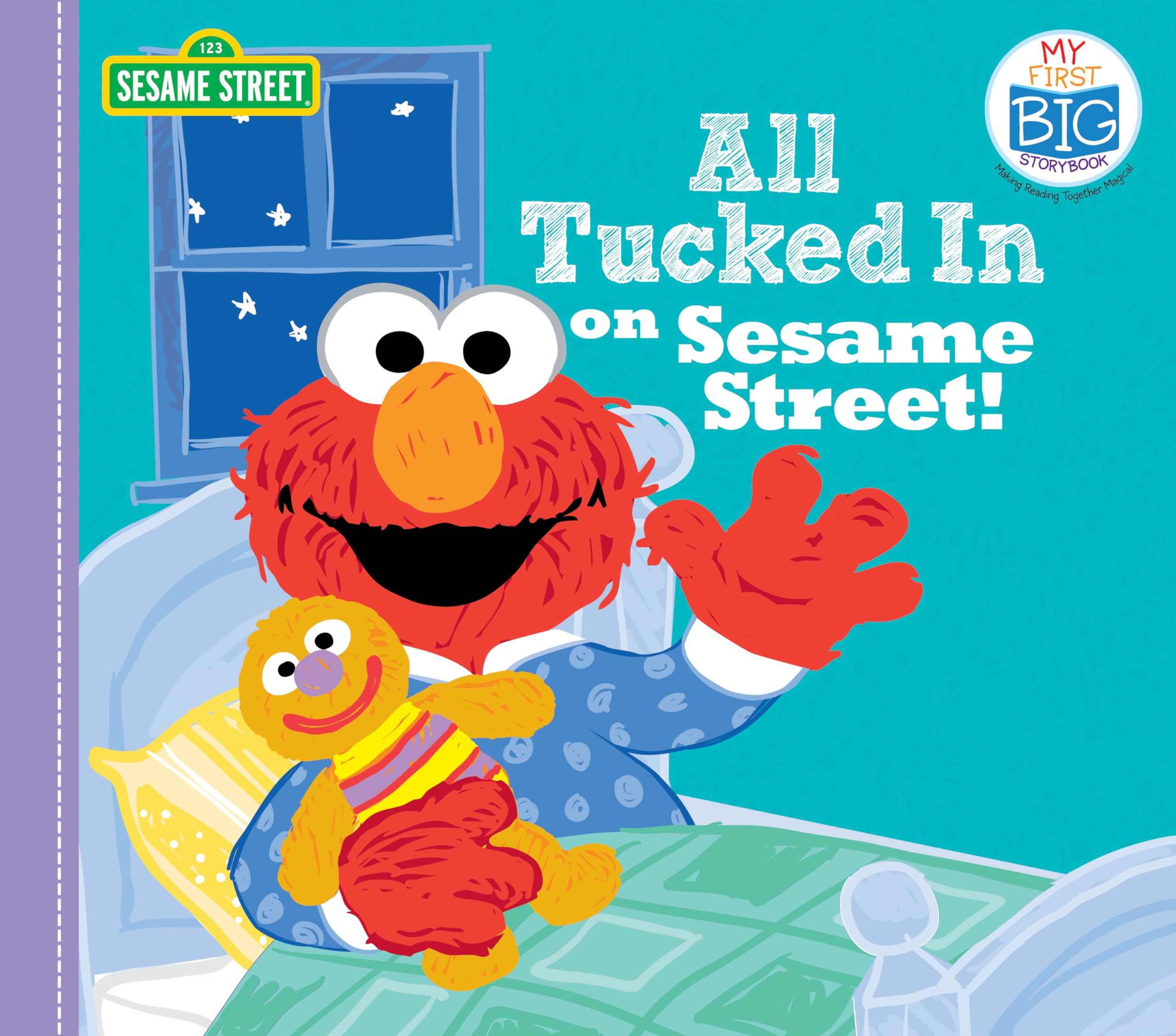 All Tucked In on Sesame Street!: An Interactive Bedtime Board Book (Playful Early Learning for Toddlers) (My First Big Storybook