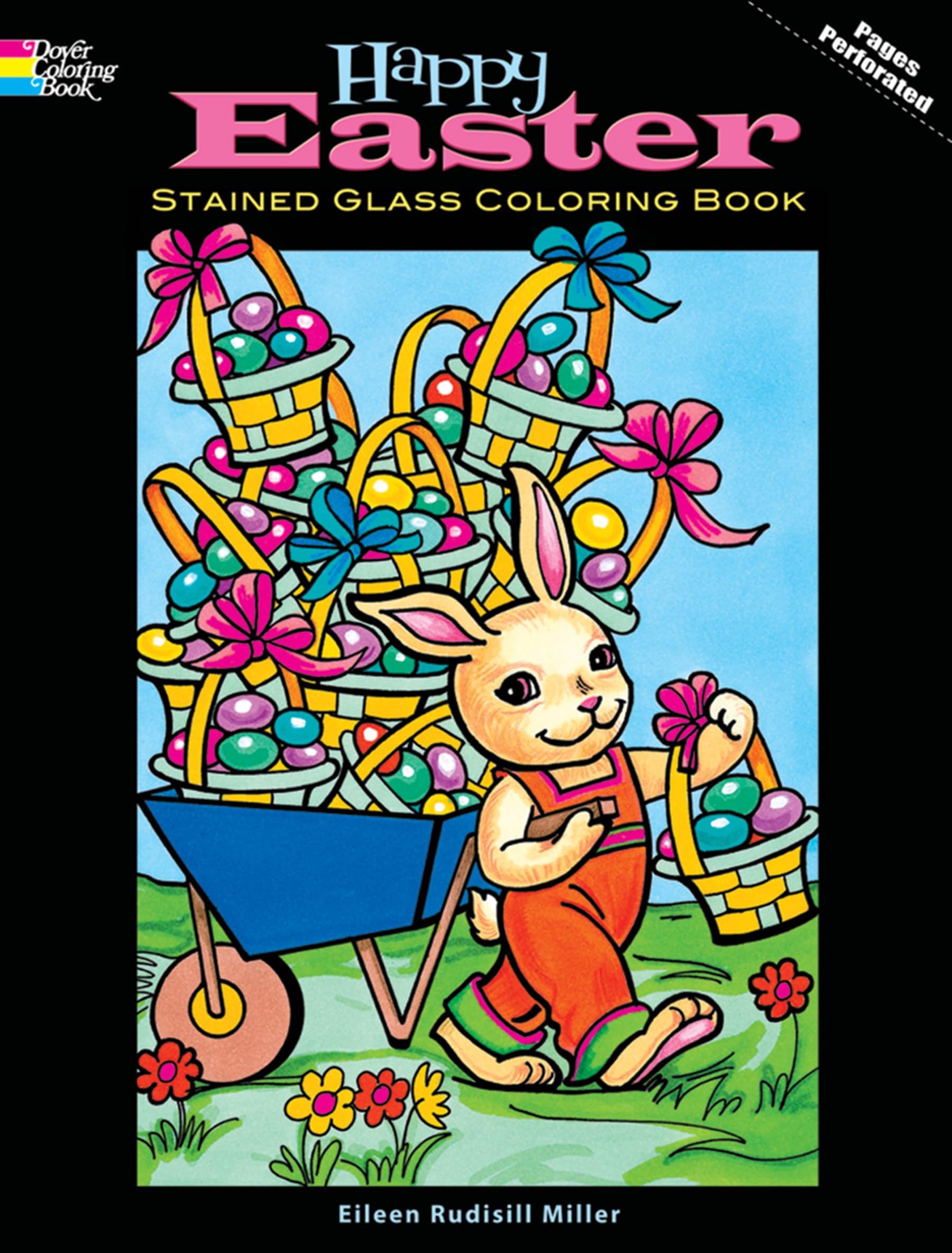 Happy Easter Stained Glass Coloring Book (Dover Holiday Coloring Book),Used