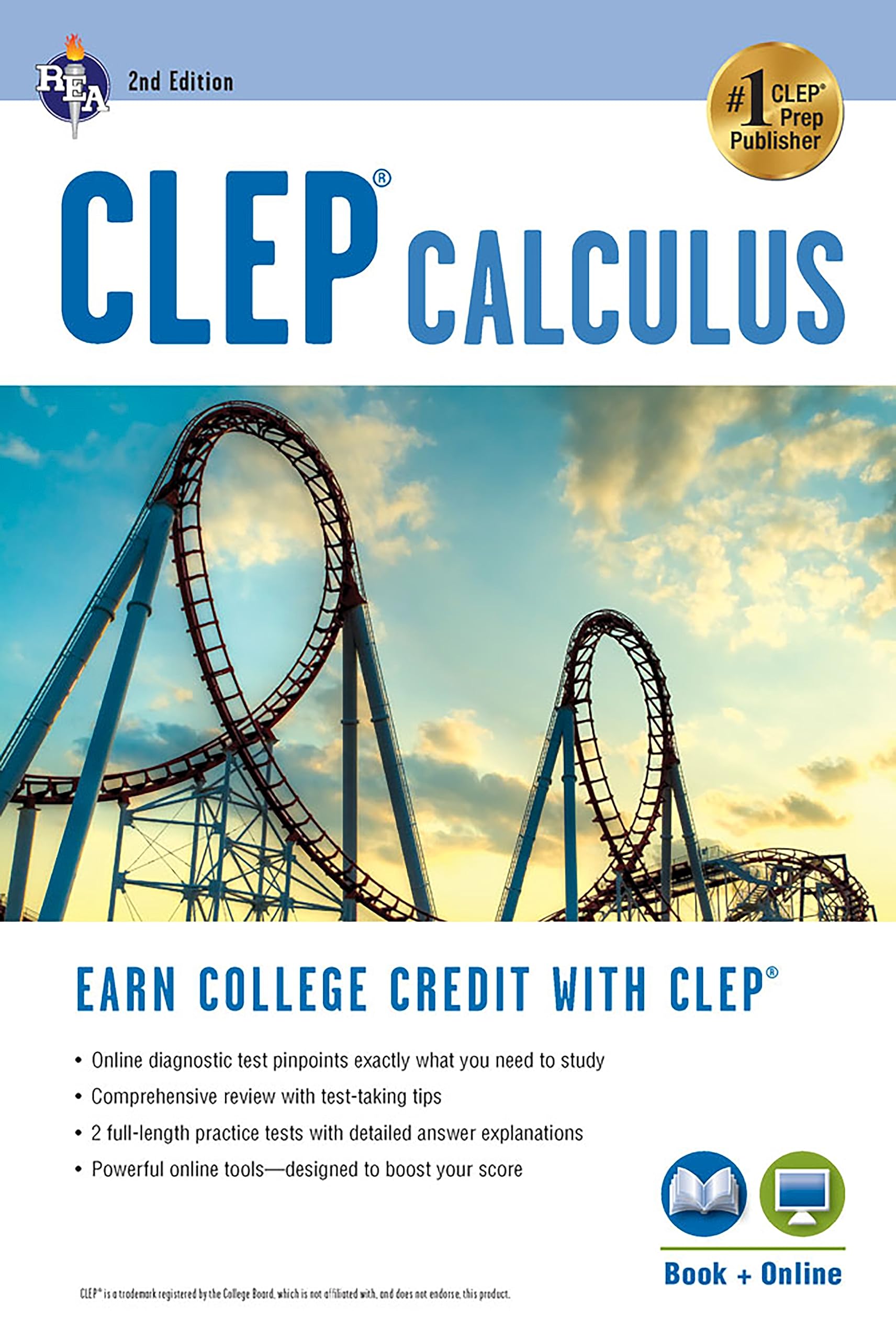 CLEP? Calculus Book + Online (CLEP Test Preparation),Used