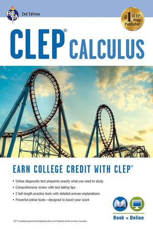 CLEP? Calculus Book + Online (CLEP Test Preparation),Used