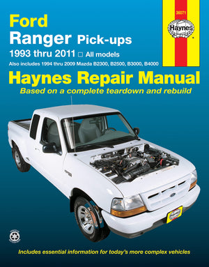 Ford Ranger PickUps (9311) Haynes Repair Manual (USA) (Paperback),Used
