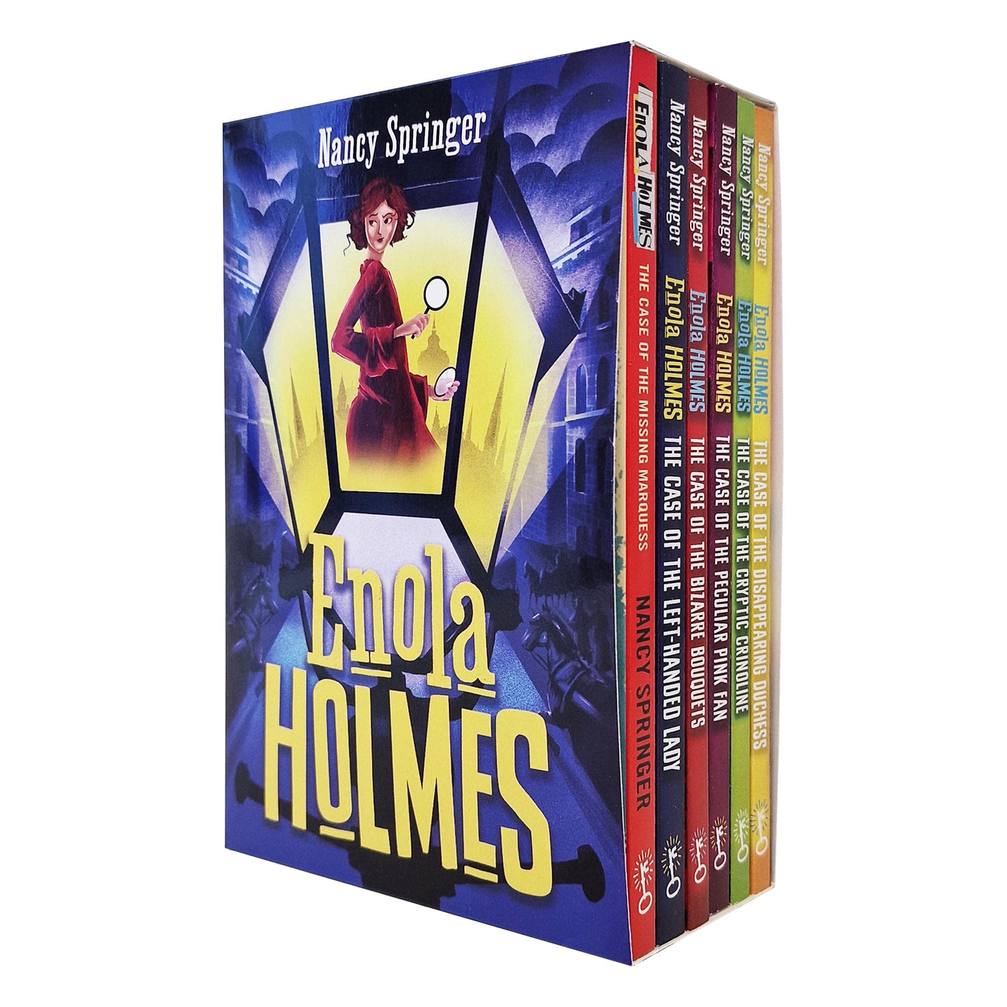 Enola Holmes Mystery Series 6 Books Collection Set Nancy Springer (The Case of the Missing Marquess, LeftHanded Lady, Bizarre B,Used