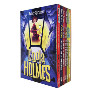 Enola Holmes Mystery Series 6 Books Collection Set Nancy Springer (The Case of the Missing Marquess, LeftHanded Lady, Bizarre B,Used
