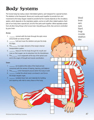 School Zone  Crosswords Workbook  64 Pages, Ages 6+, Word Puzzles, Vocabulary, Spelling, And More (School Zone Activity Zone W,Used