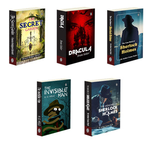 The Case Book, Memoirs Of Sherlock Holmes, Dracula, The Invisible Man And The Secret Garden : Mystery & Gothic Combo, Must-Read Classics Novel Of Mystery, Horror, And Transformation | Pack Of 5 Novels