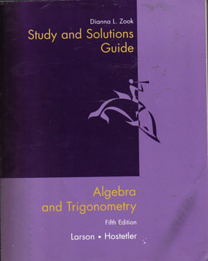 Study and Solutions Guide for Algebra and Trigonometry, 5th Edition,Used