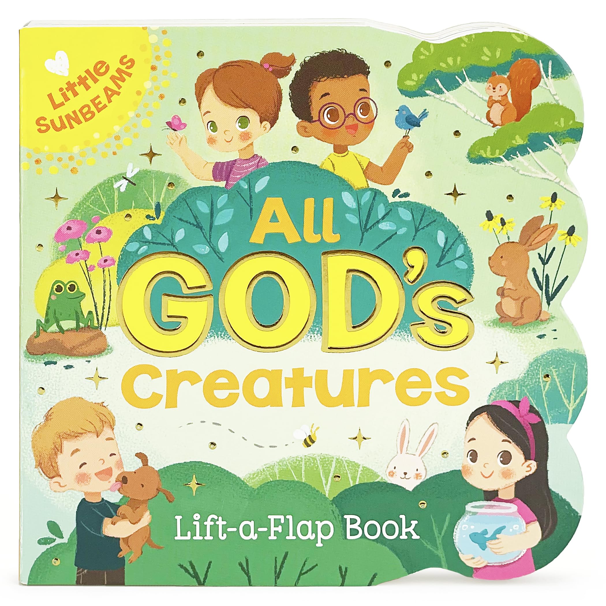 All God'S Creatures  Liftaflap Board Book Gift For Easter Basket Stuffer, Christmas, Baptisms, Birthdays Ages 15 (Little Sun