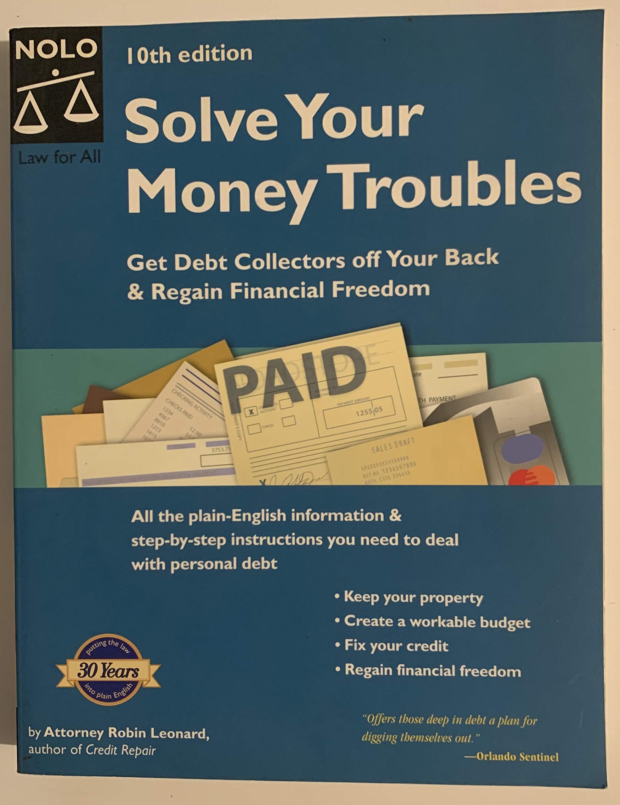 Solve Your Money Troubles: Get Debt Collectors Off Your Back & Regain Financial Freedom,Used