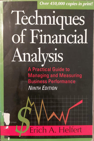 Techniques of Financial Analysis: A Practical Guide to Measuring Business Performance,Used
