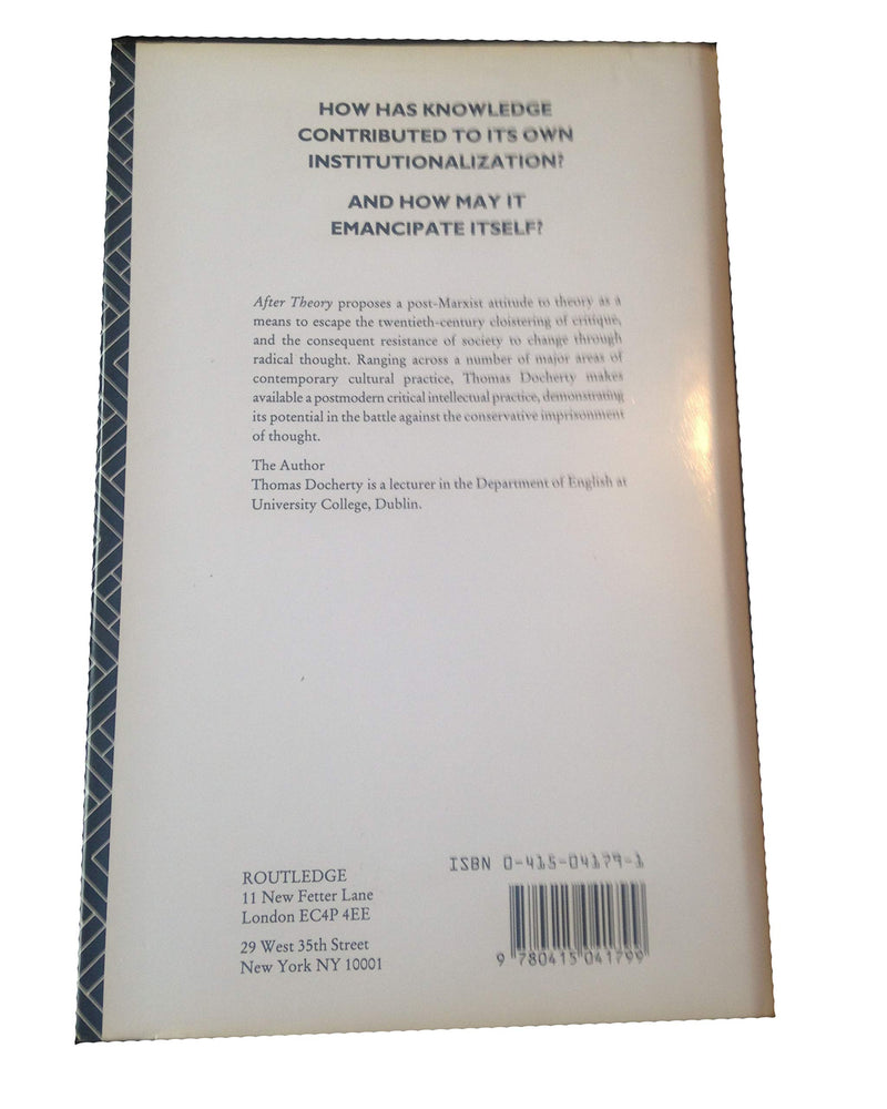 After Theory: Postmodernism/Postmarxism,Used