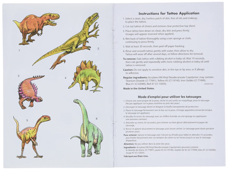 Mini Dinosaurs Tattoos (Dover Little Activity Books: Dinosaurs),Used