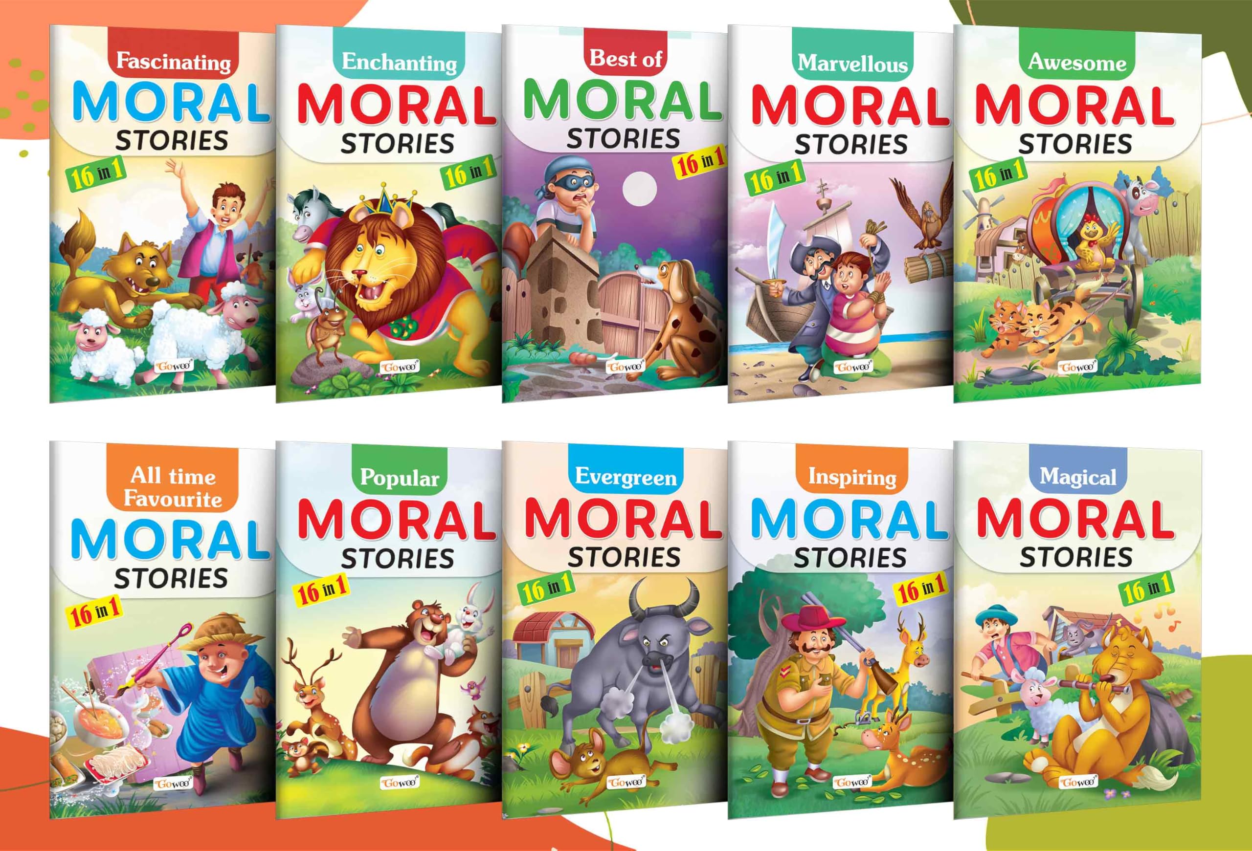 My First Story Book : Kids First Story Little Library, Story Book For Kids, Early Learning Books, Picture Book Collection For Early Readers, Pack Of 10 Story Books