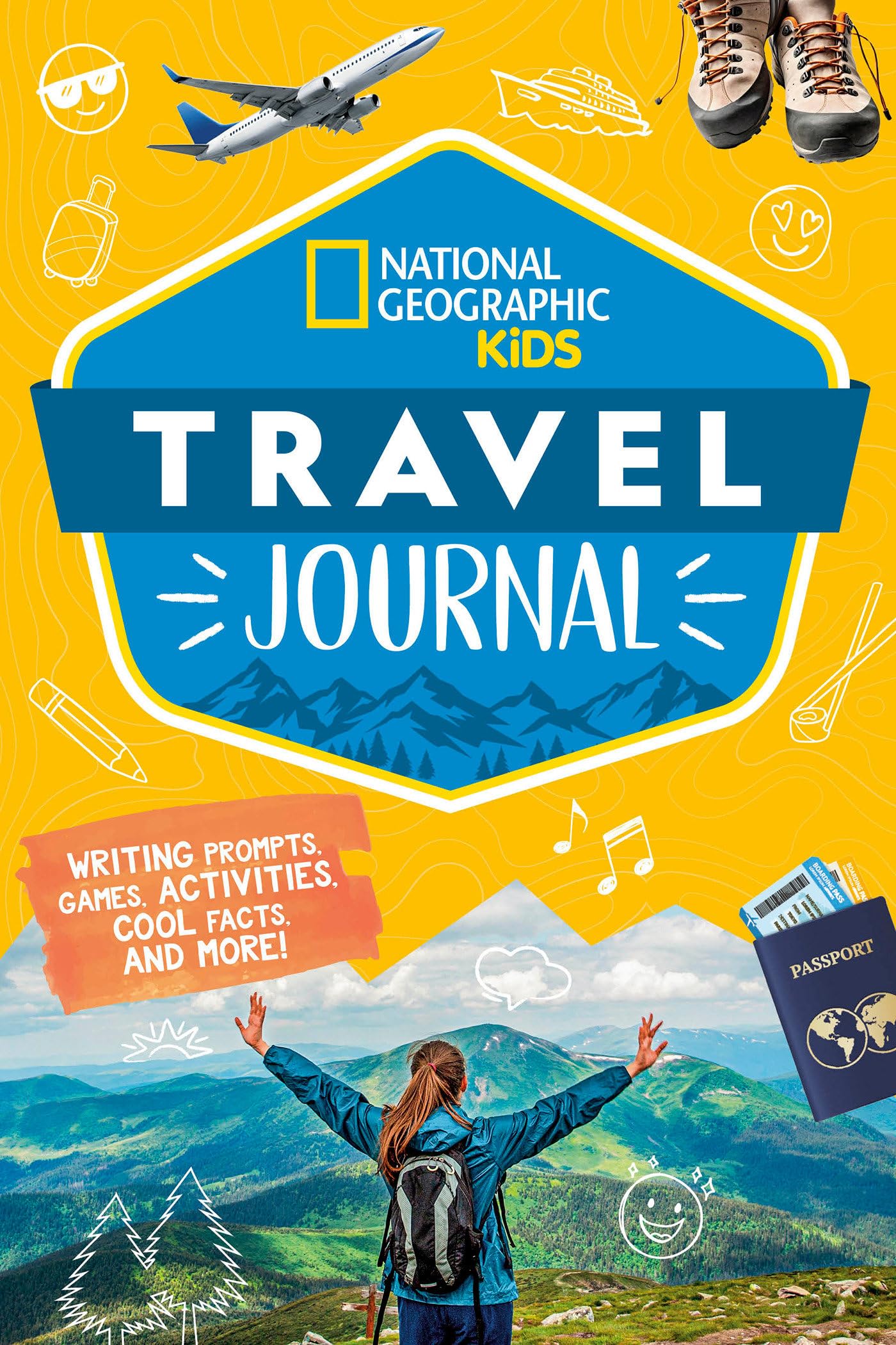 National Geographic Kids Travel Journal: Writing Prompts, Games, Activities, Cool Facts, And More!