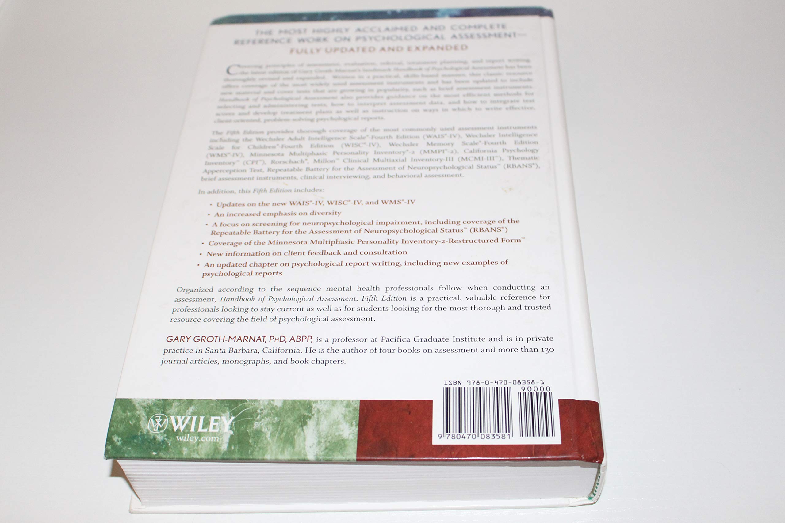 Handbook of Psychological Assessment,Used