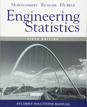 Manual Engineering Statistics, 5E Student Solutions,New
