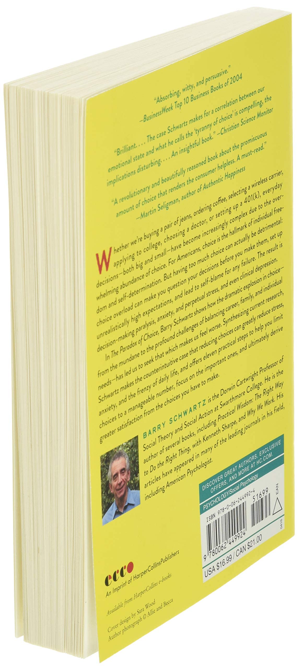The Paradox Of Choice: Why More Is Less, Revised Edition,New