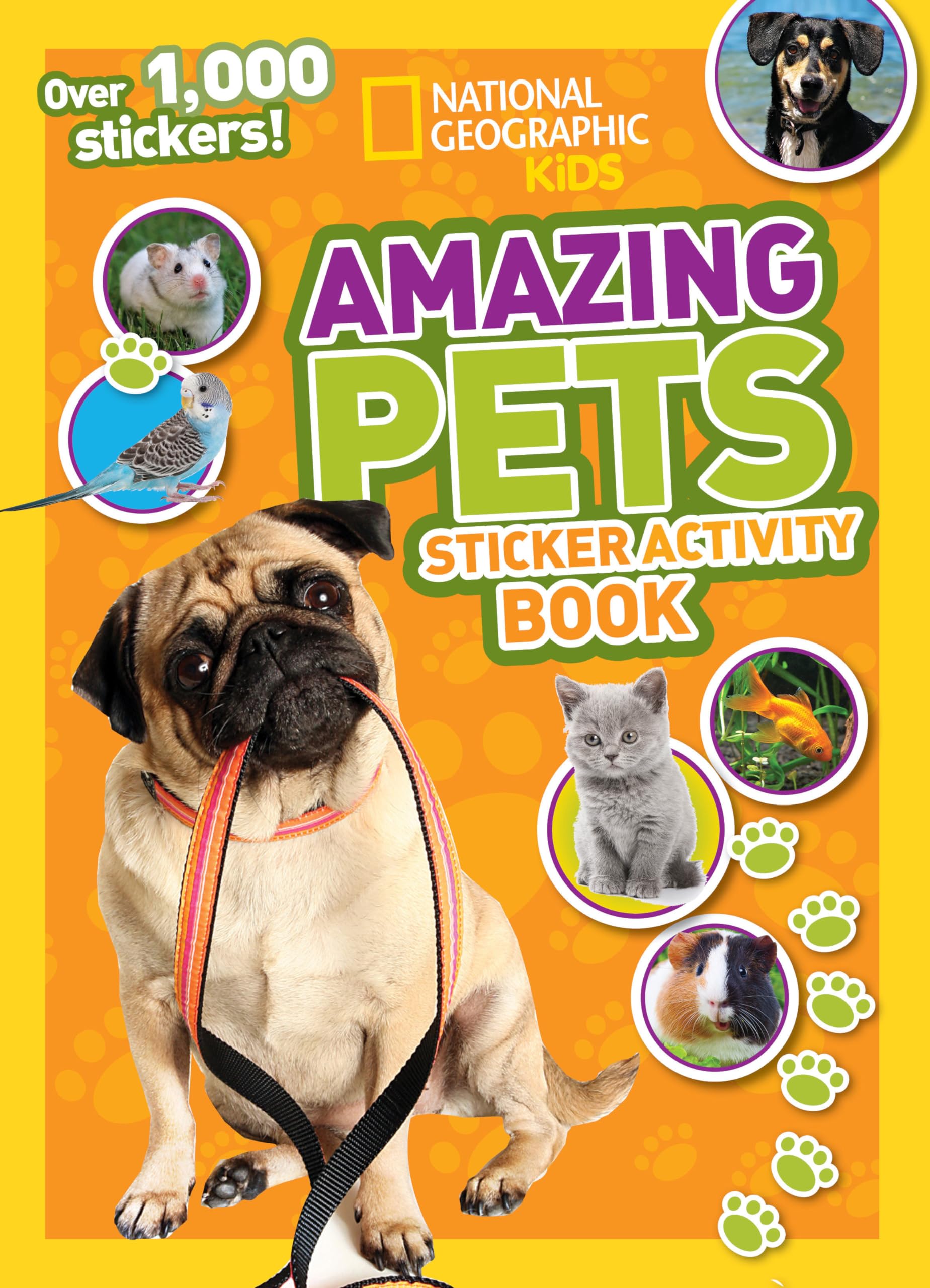 National Geographic Kids Amazing Pets Sticker Activity Book: Over 1,000 Stickers!,Used