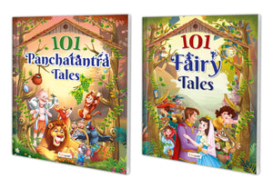 101 Panchatantra Tales And 101 Fairy Tales Book For Kids (Ages 3-12) (Paperback) : Stories For Children, Learning Book For Kids, Fairy Tale Book, Panchatantra Story Book | Pack Of 2 Book For Kids.