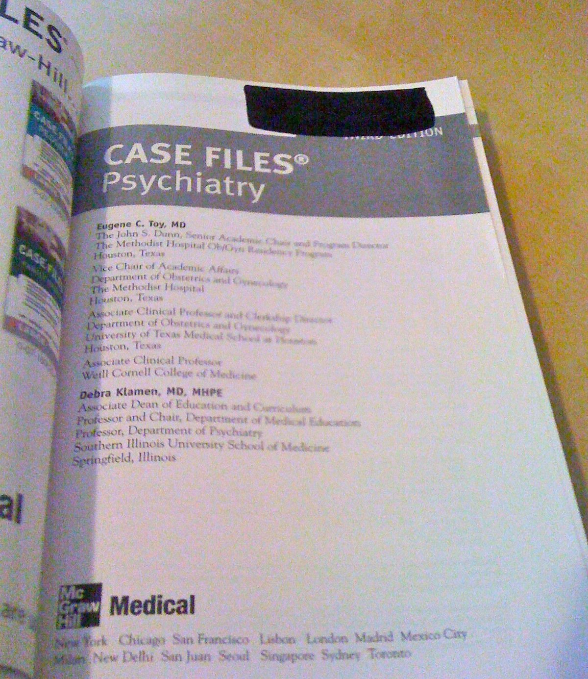 Case Files Psychiatry, Third Edition (Lange Case Files),Used