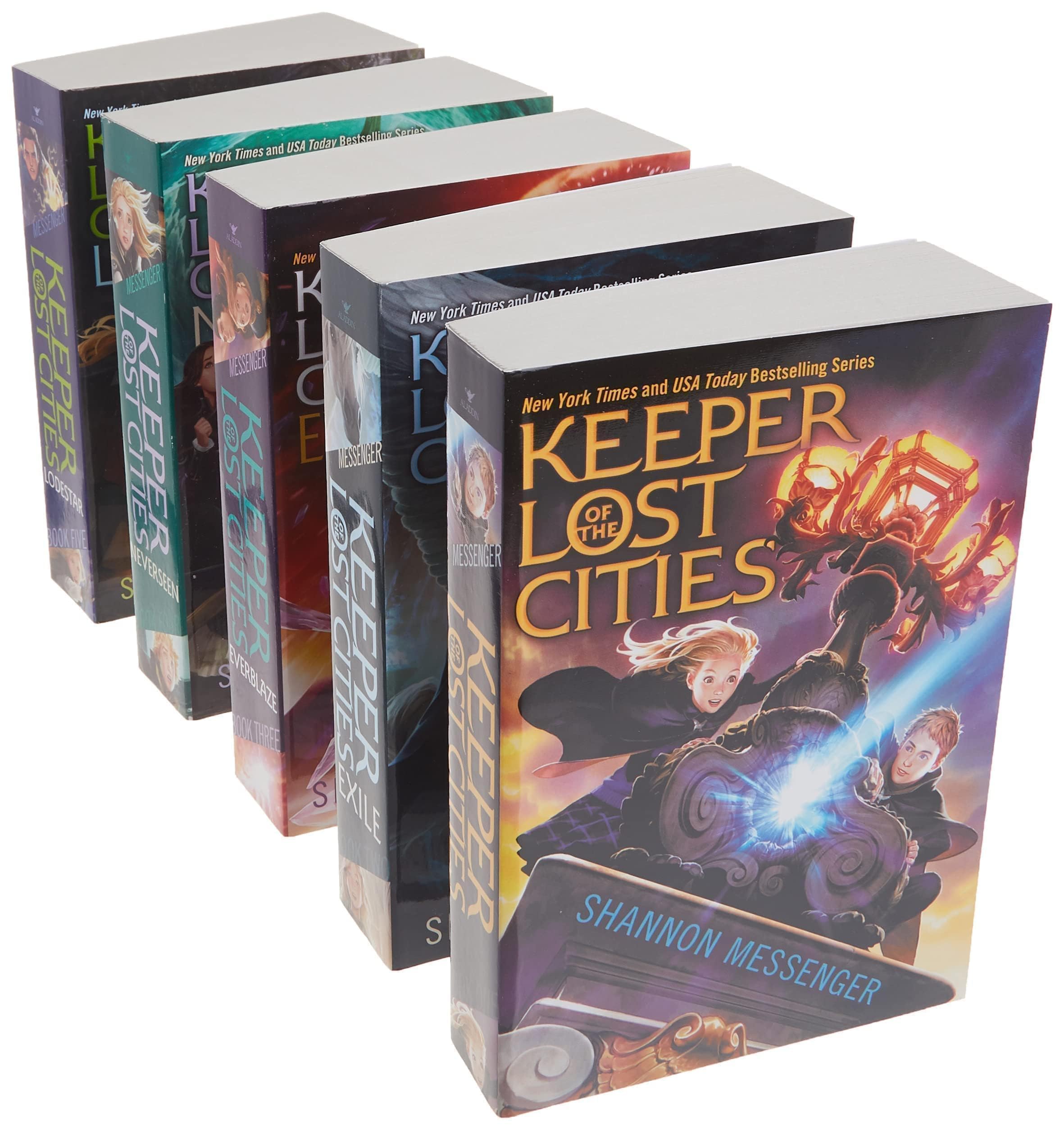Keeper of the Lost Cities Collection Books 15 (Boxed Set): Keeper of the Lost Cities; Exile; Everblaze; Neverseen; Lodestar,New