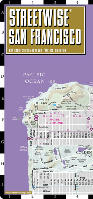 Streetwise San Francisco Map  Laminated City Center Street Map of San Francisco, California  Folding pocket size travel map wi,Used