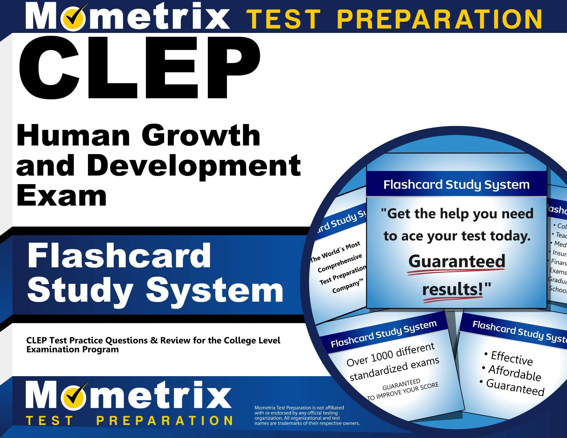 Clep Human Growth And Development Exam Flashcard Study System: Clep Test Practice Questions & Review For The College Level Exami,Used
