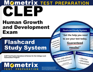 Clep Human Growth And Development Exam Flashcard Study System: Clep Test Practice Questions & Review For The College Level Exami,Used