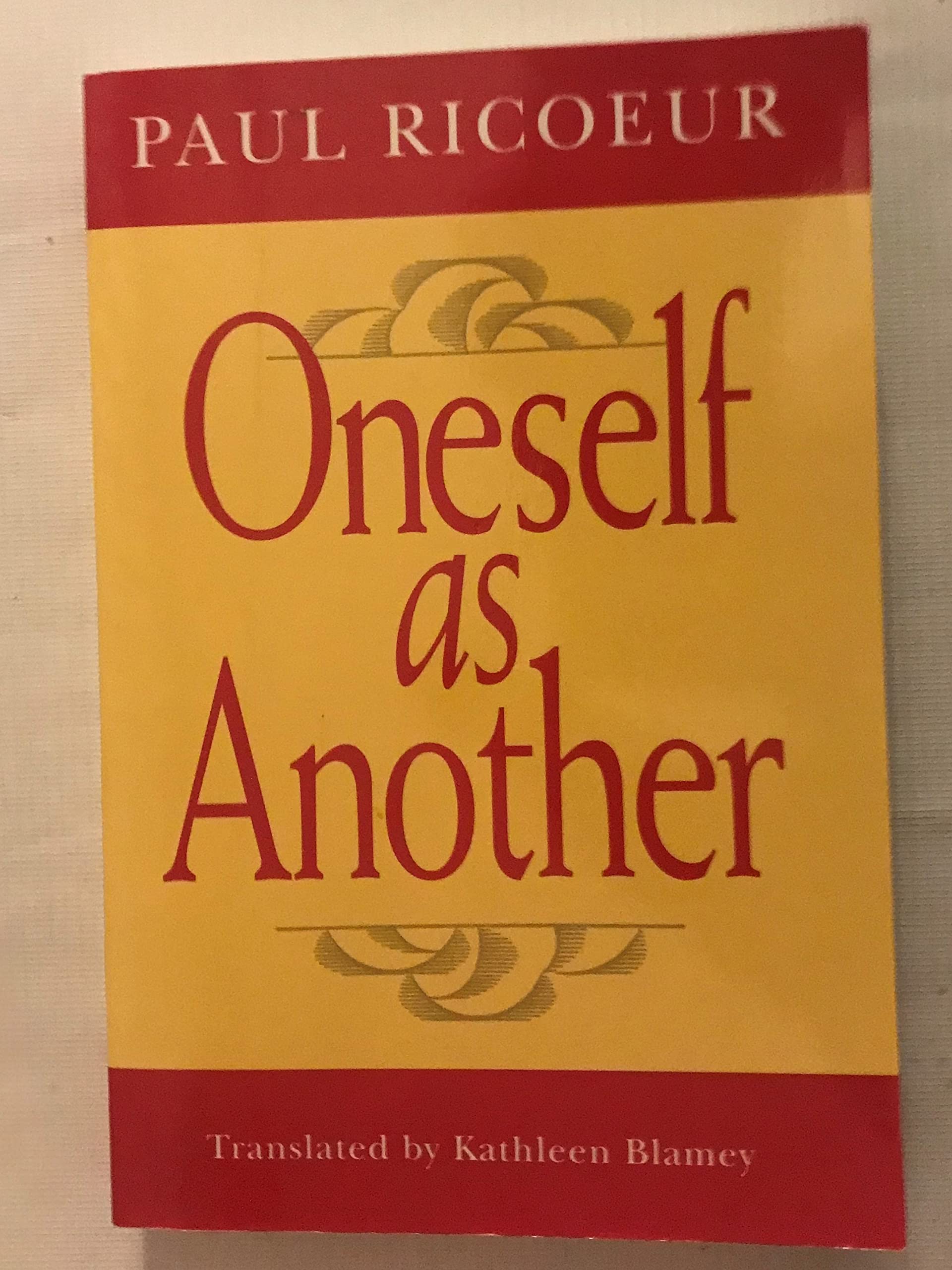 Oneself As Another,New