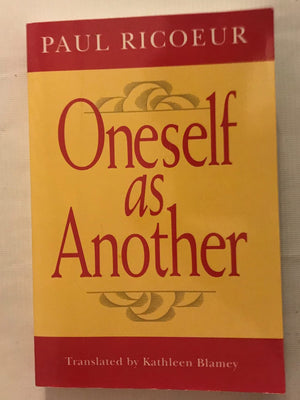 Oneself As Another,New