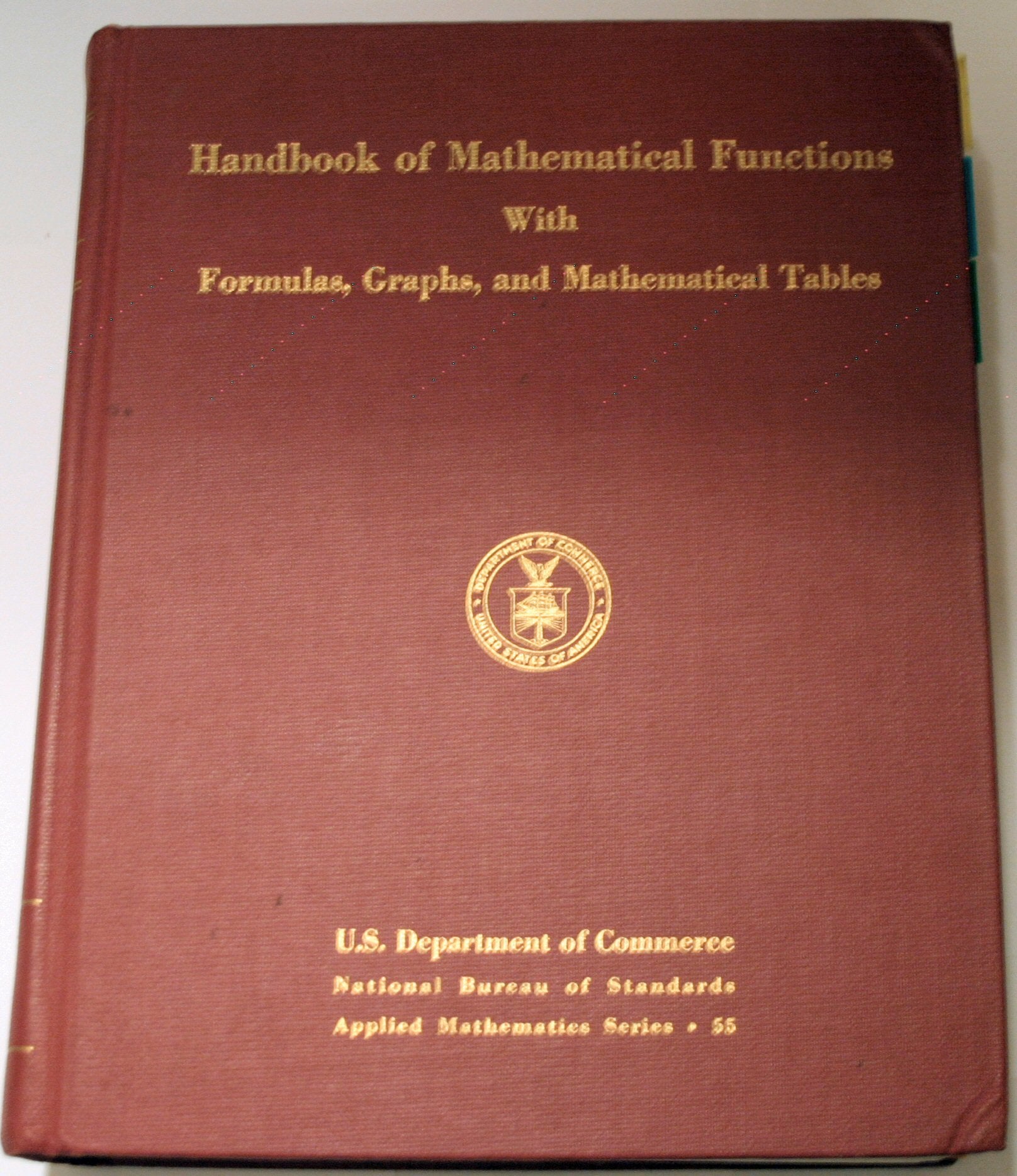 Handbook Of Mathematical Functions With Formulas, Graphs And Mathematical Tables,Used
