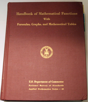 Handbook Of Mathematical Functions With Formulas, Graphs And Mathematical Tables,Used