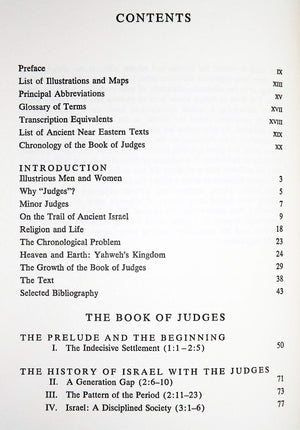 Judges (The Anchor Bible, Vol. 6A)