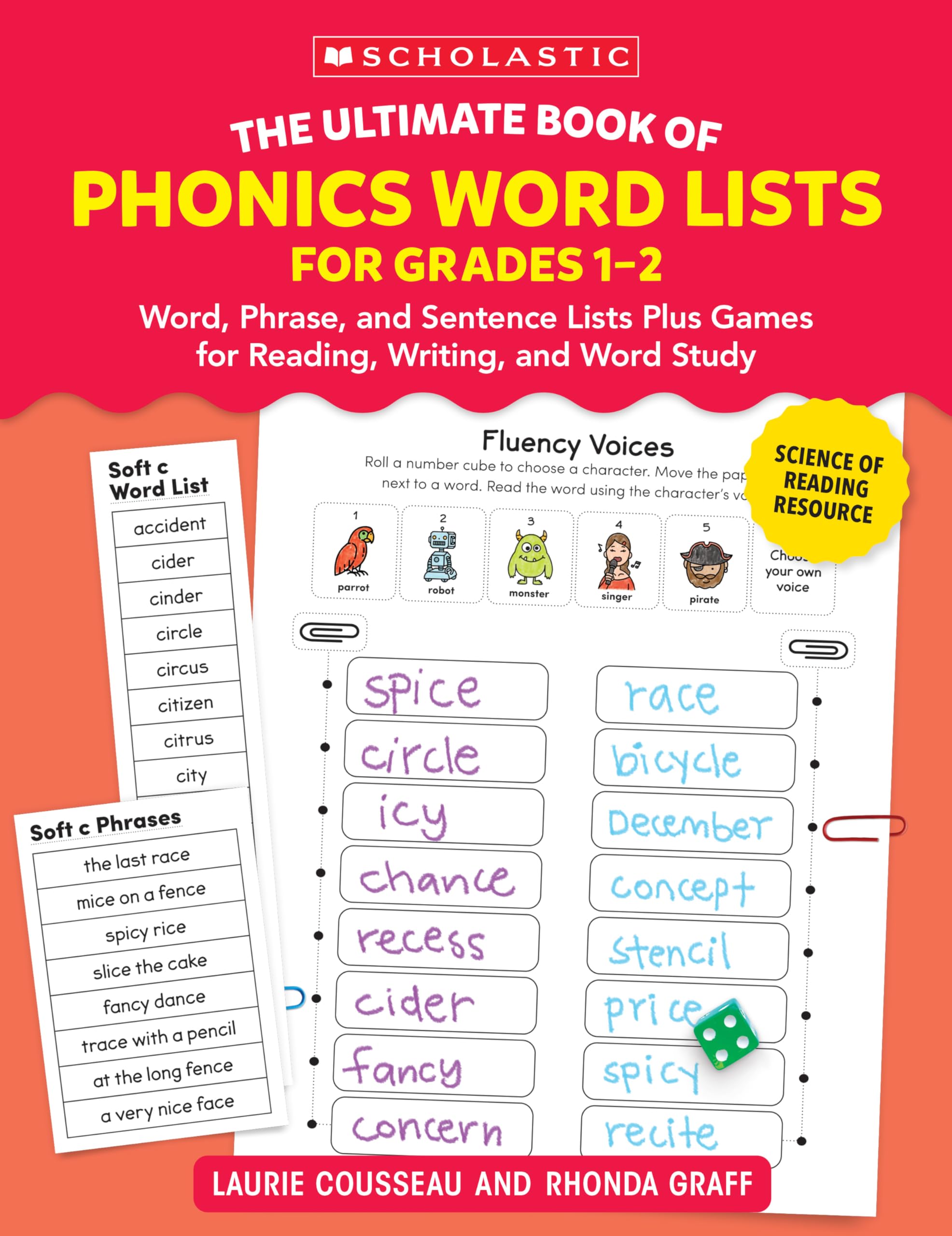 The Ultimate Book Of Phonics Word Lists: Grades 12: Games & Word Lists For Reading, Writing, And Word Study,Used