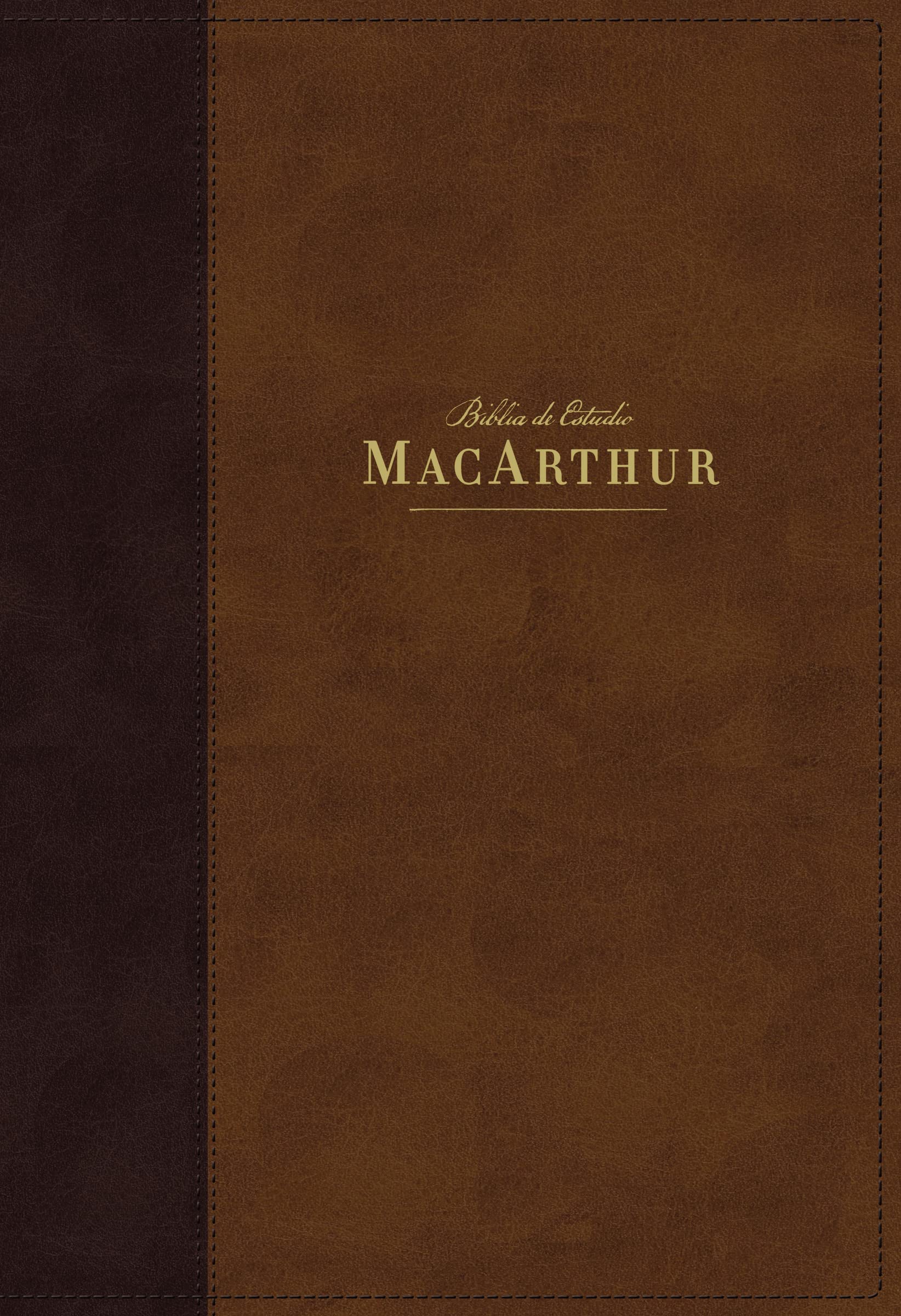 NBLA, Biblia de Estudio MacArthur, Leathersoft, Caf, Interior a dos colores, con ndice, Comfort Print (Spanish Edition),Used