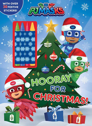 Pj Masks: Hooray For Christmas! (Coloring & Activity With Crayons),New