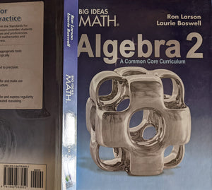 Big Ideas Math: Algebra 2 A Common Core Curriculum 2019 edition,Used