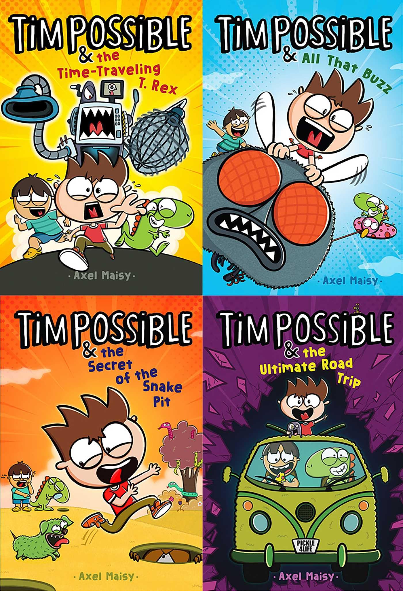 Tim Possible OutofThisWorld Collected Set: Tim Possible & the TimeTraveling T. Rex; Tim Possible & All That Buzz; Tim Possib,New