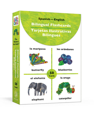 The World Of Eric Carle Bilingual Flashcards: 50 Cards In English And Spanish,New