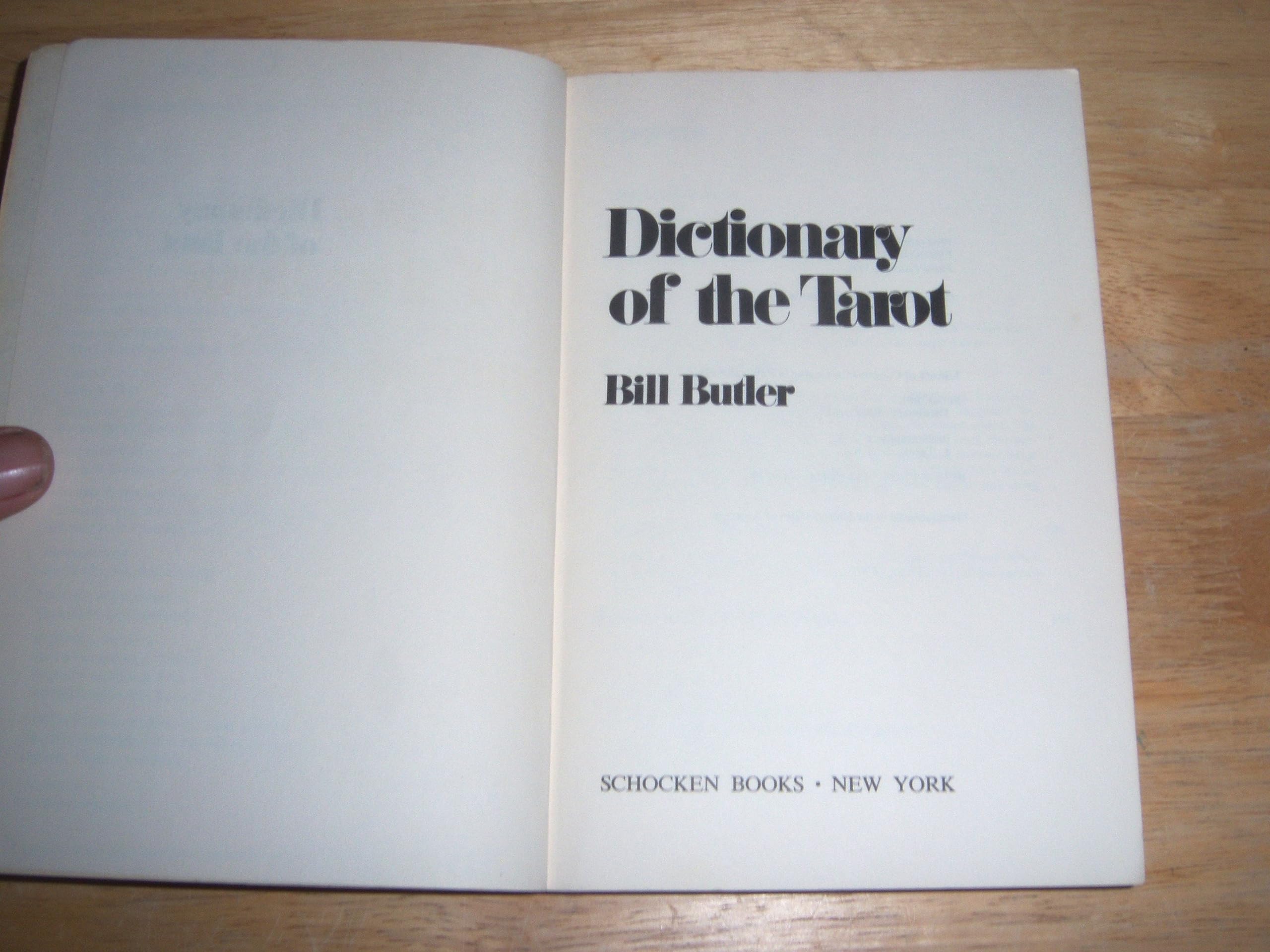 Dictionary of the Tarot,Used