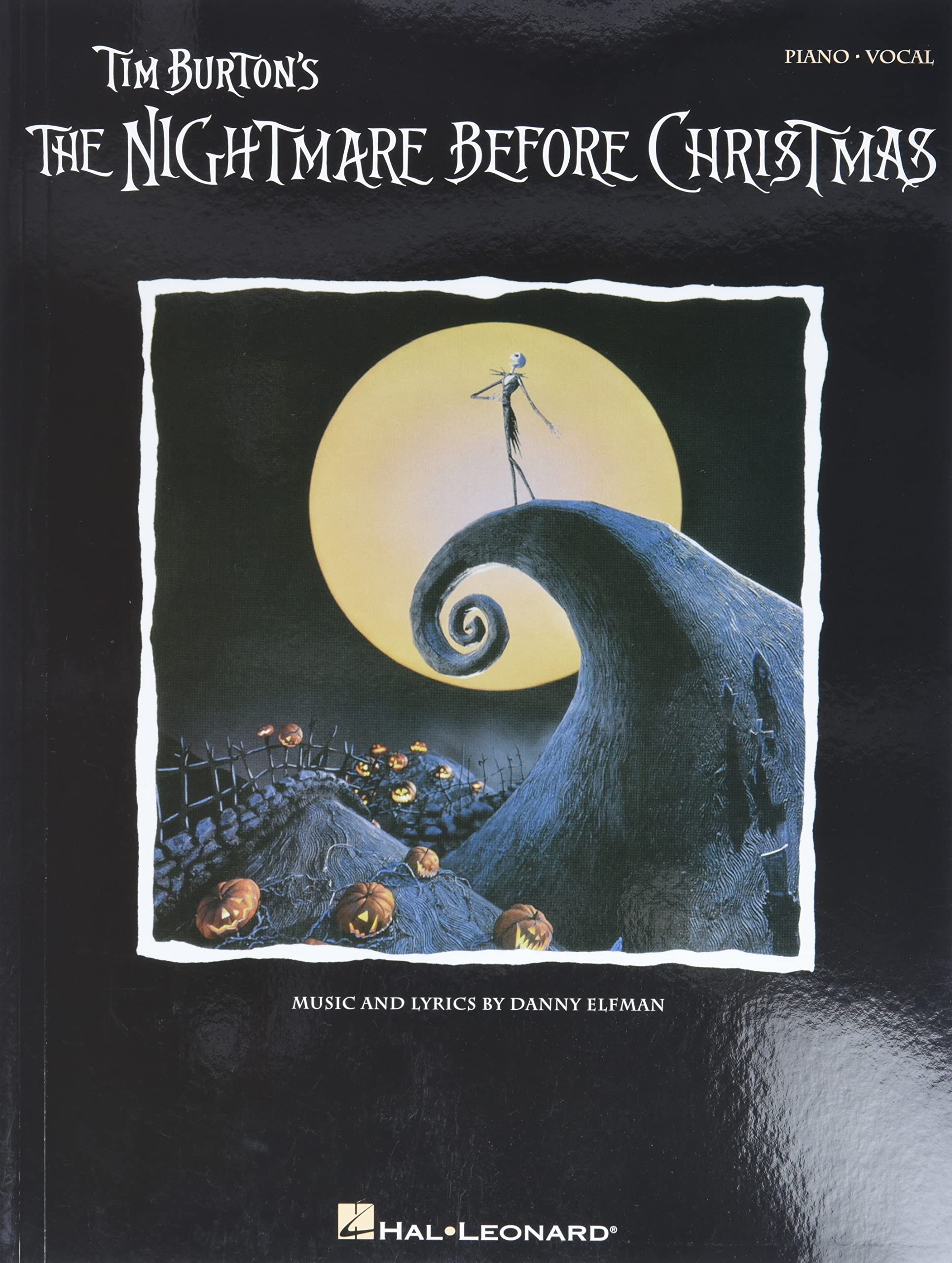 Tim Burton's The Nightmare Before Christmas: P/V/G (Piano Vocal Series),New