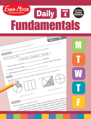 EvanMoor Daily Fundamentals, Grade 4,Used