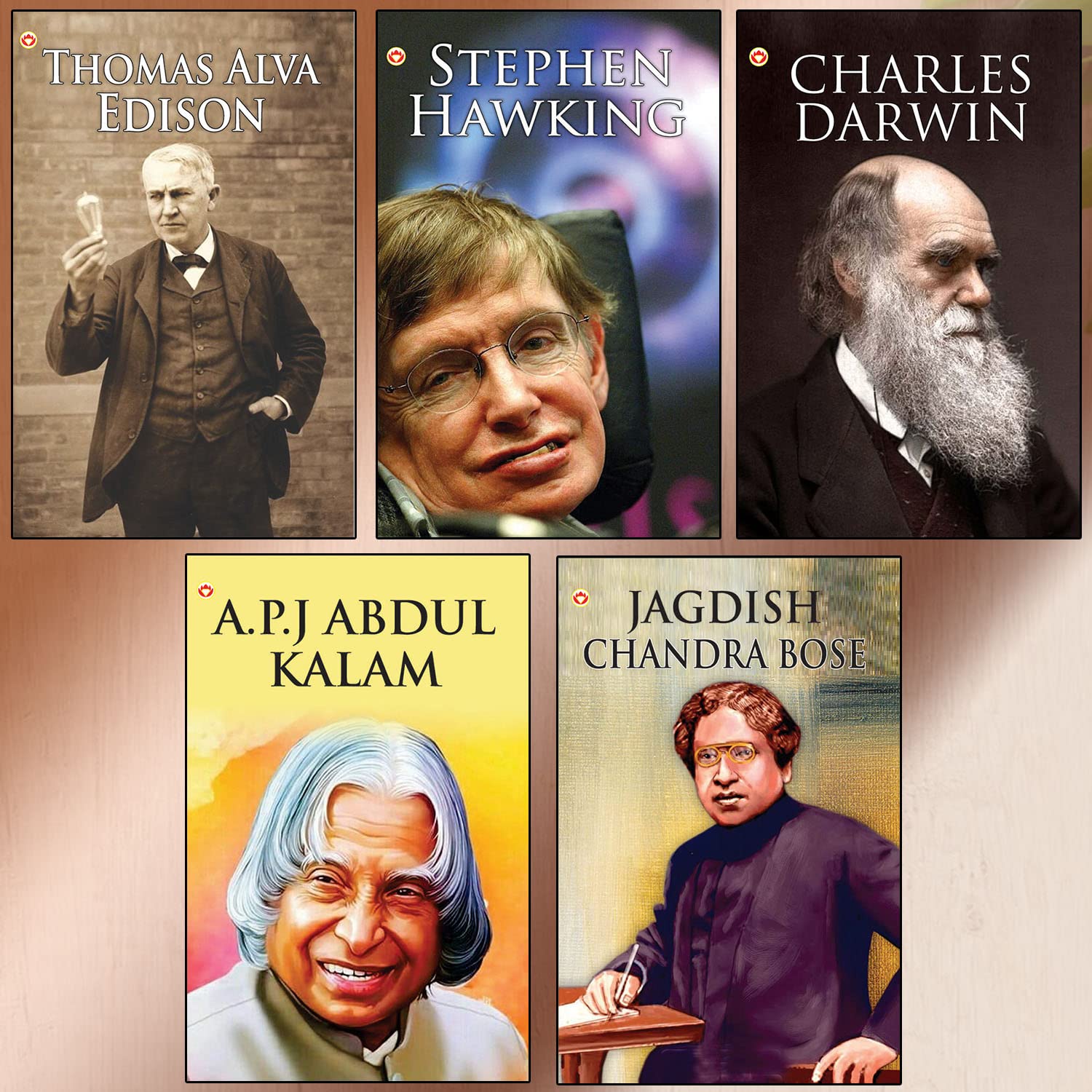 Great Scientists Of The World : Thomas Alva Edison | Stephen Hawking | Charles Darwin | A.P.J Abdul Kalam | Jagdish Chandra Bose (Inspirational Biography Books)