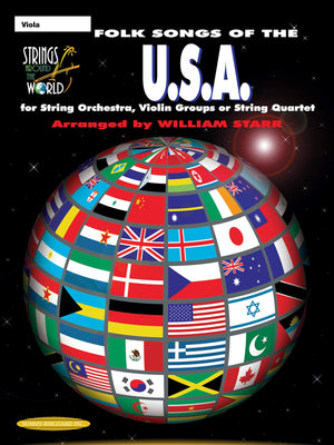 Strings Around The World  Folk Songs Of The U.S.A.: Viola,New