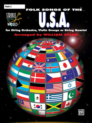 Strings Around The World  Folk Songs Of The U.S.A.: Violin 2,New
