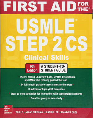 First Aid for the USMLE Step 2 CS, Sixth Edition,New