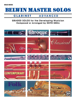 Belwin Master Solos (Clarinet) (Advanced) (Belwin Master Solos, Vol 1),Used