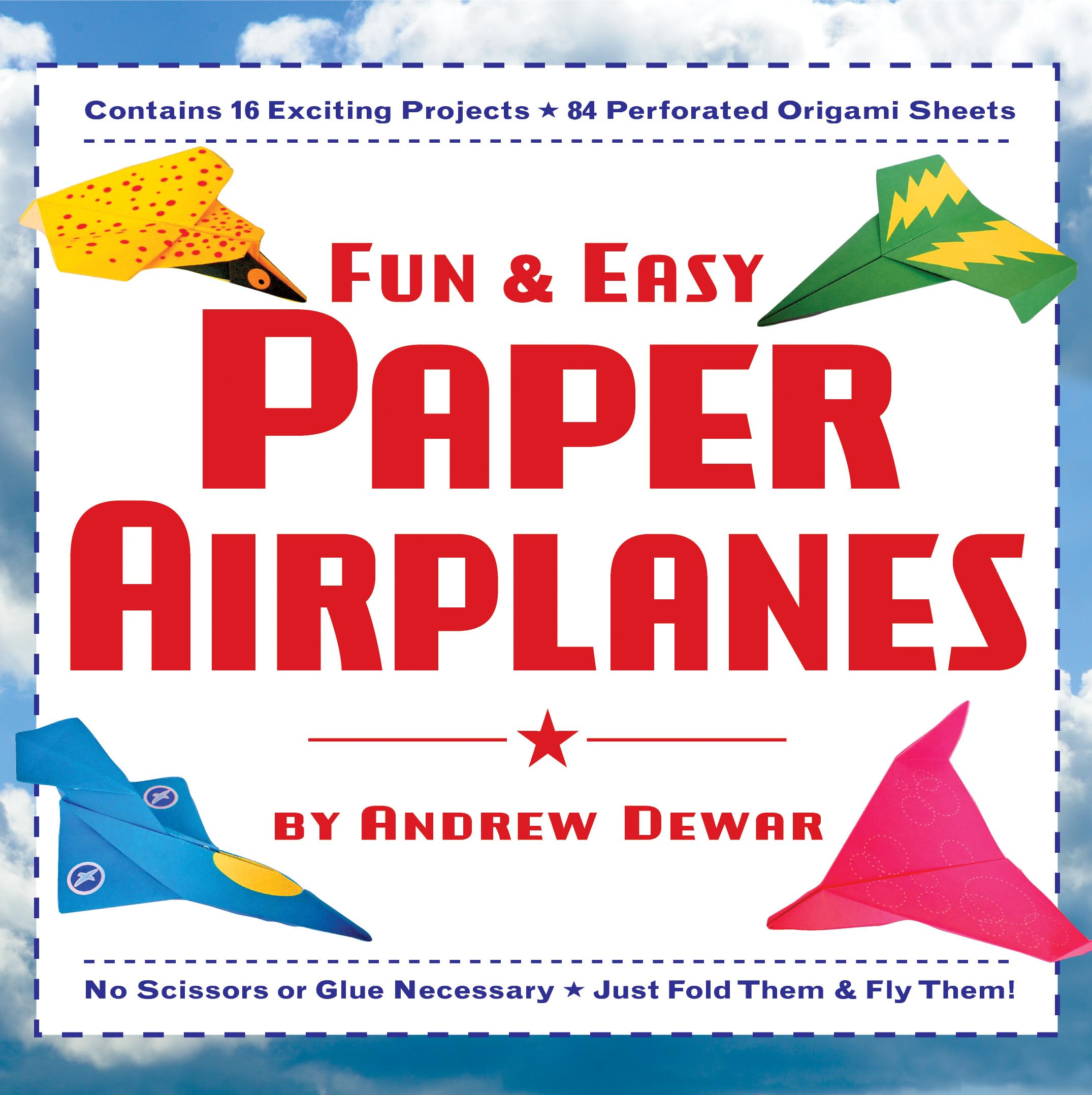 Fun & Easy Paper Airplanes: This Easy Paper Airplanes Book Contains 16 Fun Projects, 84 Papers & Instruction Book: Great For Bot,Used