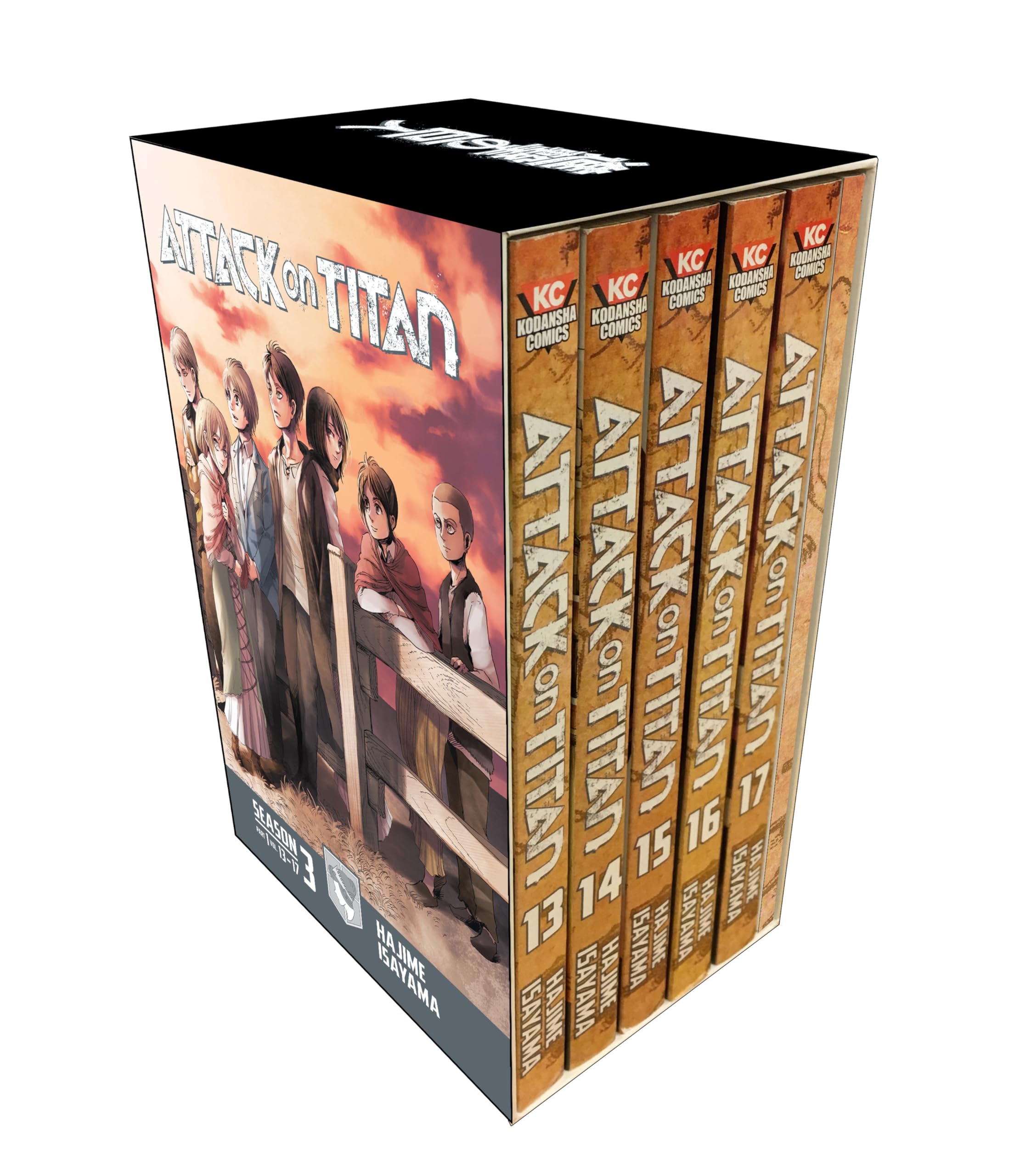 Attack On Titan Season 3 Part 1 Manga Box Set (Attack On Titan Manga Box Sets)-used