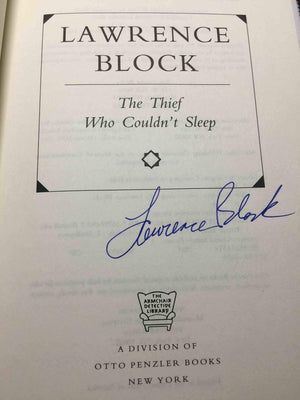 The Thief Who Couldn't Sleep (Armchair Detective Library),Used